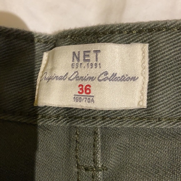 NET denim shorts in army green - Picture 3 of 4